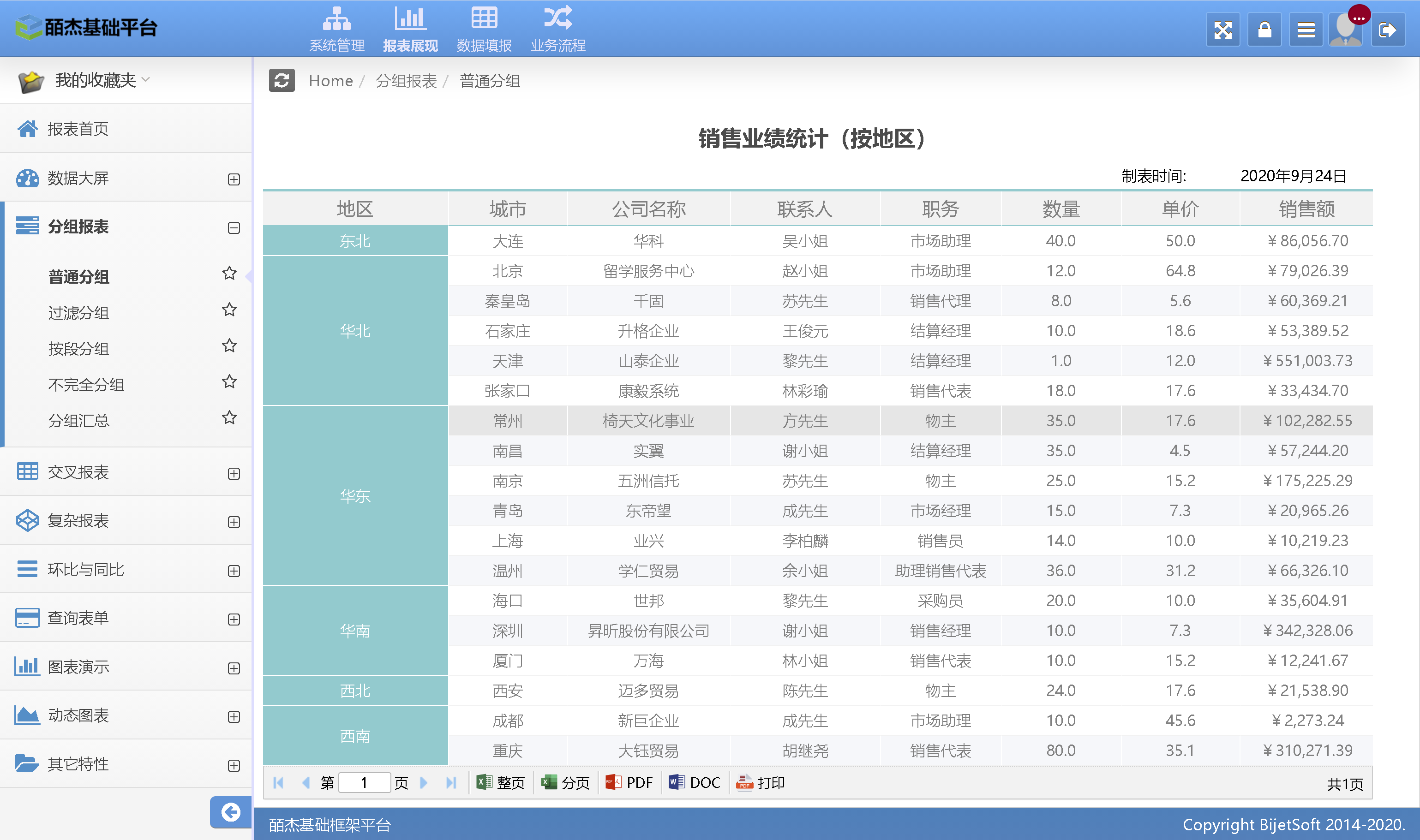 皕杰报表系统